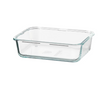 IKEA 365+ Food container, rectangular/glass, 34 oz