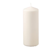 IKEA FENOMEN Unscented pillar candle, natural, 19 cm