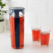 IKEA MOPPA Jug with lid, dark blue/transparent, 1.7 l In Pakistan Just e-Store