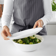 IKEA OFTAST Serving Bowl- White 23 cm In Pakistan Just e-Store