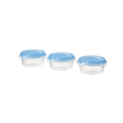 IKEA PRUTA Food Container- Transparent-Blue 70 ml Pack of 3 In Pakistan Just e-Store