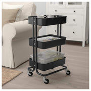 just ikea RASKOG TROLLEY - BLACK 35X45X78CM ikea in pakistan
