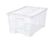 IKEA SAMLA Box With Lid Transparent- 57x39x28 cm/45 l In Pakistan Just e-Store