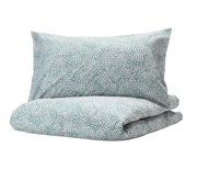 just ikea TRÄDKRASSULA Duvet Cover and Pillowcase - White/Blue - 150x200/50x80 cm ikea in pakistan